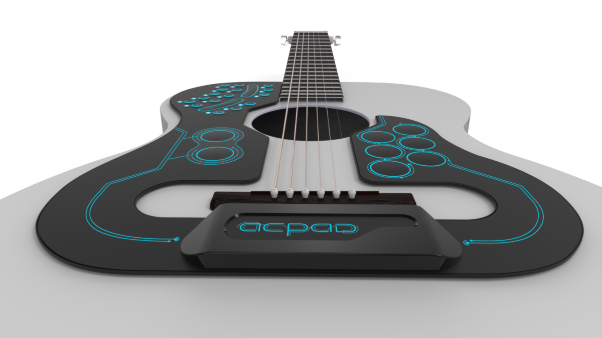 ACPAD MIDI controller turns any acoustic guitar into an orchestra